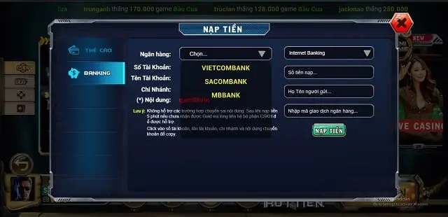 Game bai doi thuong ac